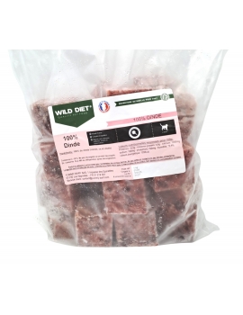 WD Dinde cubes 1kg (chats)