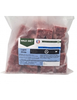 WD Lapin DINDE cubes 1kg (chats)