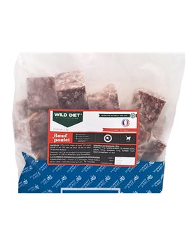 Wild Diet Boeuf/Poulet cubes 1kg (chats)