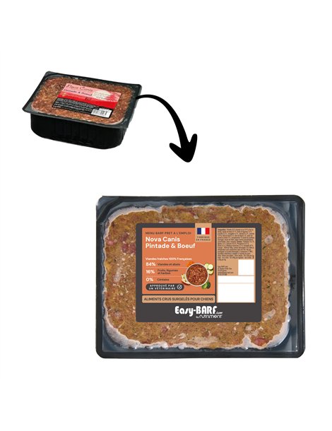 Nova Canis Pintade & Boeuf 1Kg
