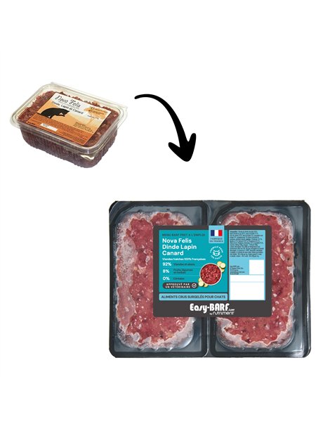 Nova Felis Dinde / Lapin / Canard 500g