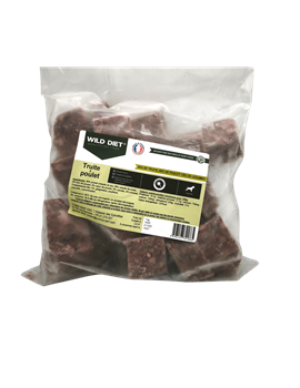 Wild Diet Poulet/Truite cubes 1kg (chiens)