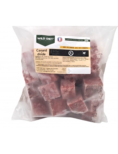 Wild Diet Canard / Dinde 1kg